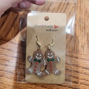 Gingerbread Man Earrings